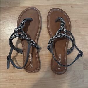 Kelly & Katie Gray Braided Sandals